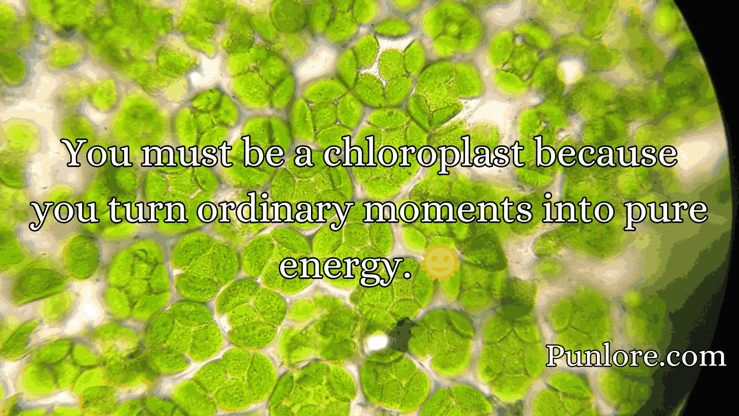 Chloroplast Pick Up Lines