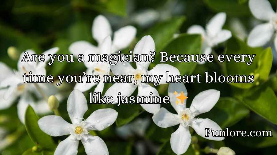 Jasmine Pick Up Lines