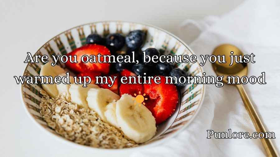 Oatmeal Pick Up Lines