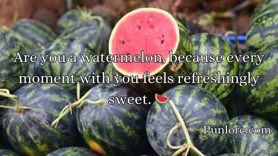 Watermelon Pick Up Lines
