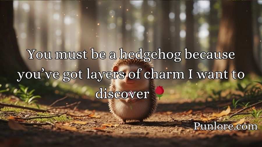 Hedgehog Pickup Lines