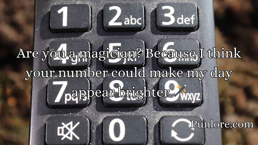 Phone Number Pick Up Lines