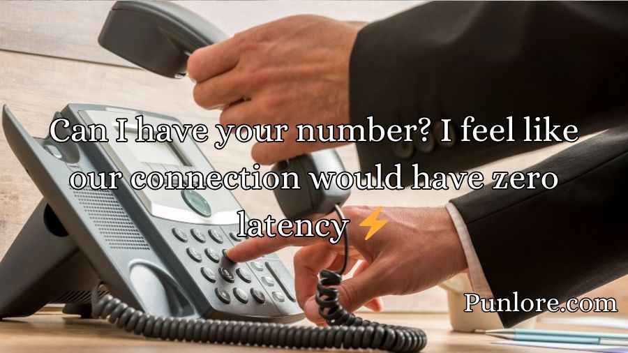 Phone Number Pick Up Lines