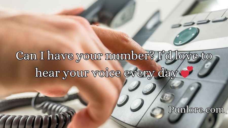 Phone Number Pick Up Lines
