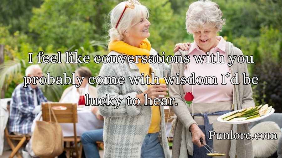Pick Up Lines for Older Women