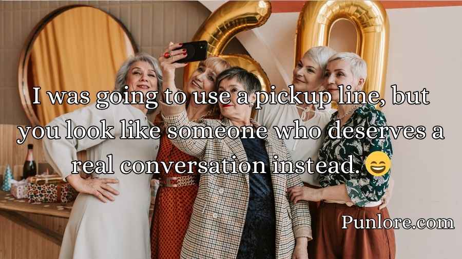 Pick Up Lines for Older Women