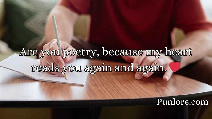 Poetry Pickup Lines