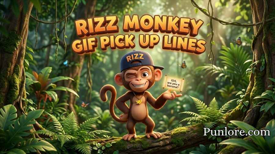 Rizz Monkey GIF Pick Up Lines