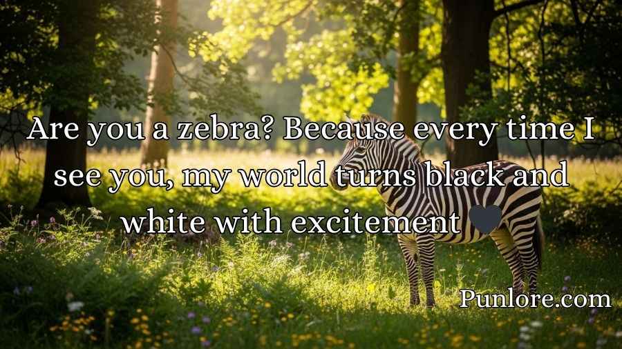 Zebra Pickup Lines