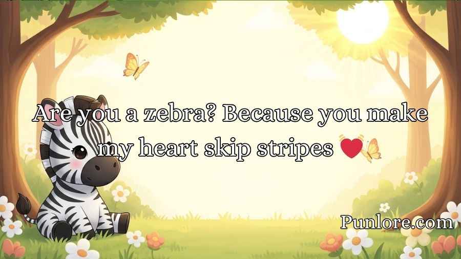 Zebra Pickup Lines