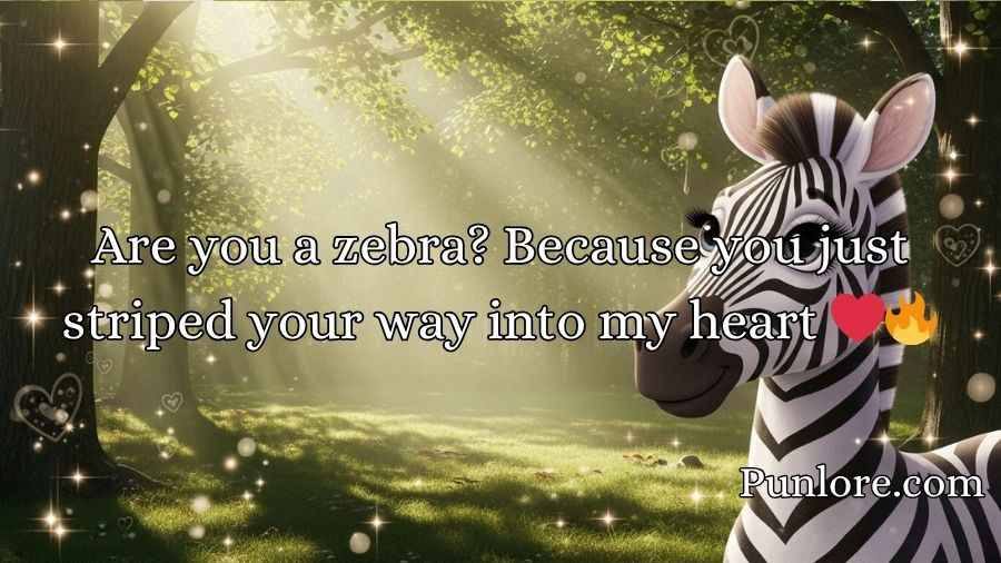 Zebra Pickup Lines