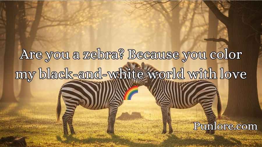 Zebra Pickup Lines