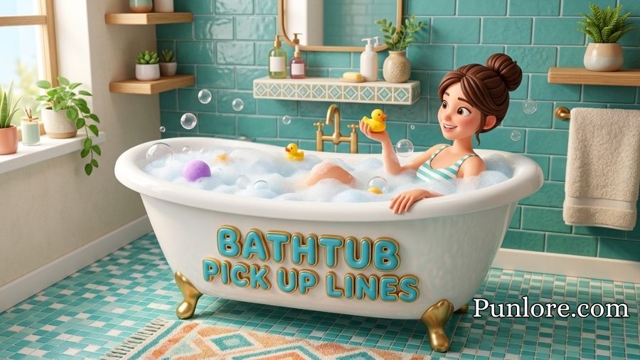 Bathtub Pick Up Lines