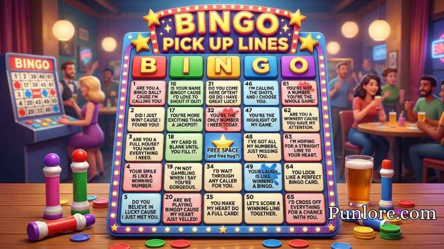 Bingo Pick Up Lines