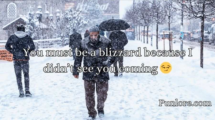 Blizzard Pickup Lines
