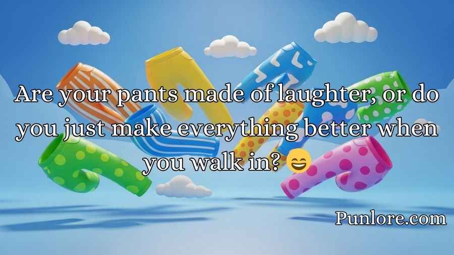 Pants Pick Up Lines