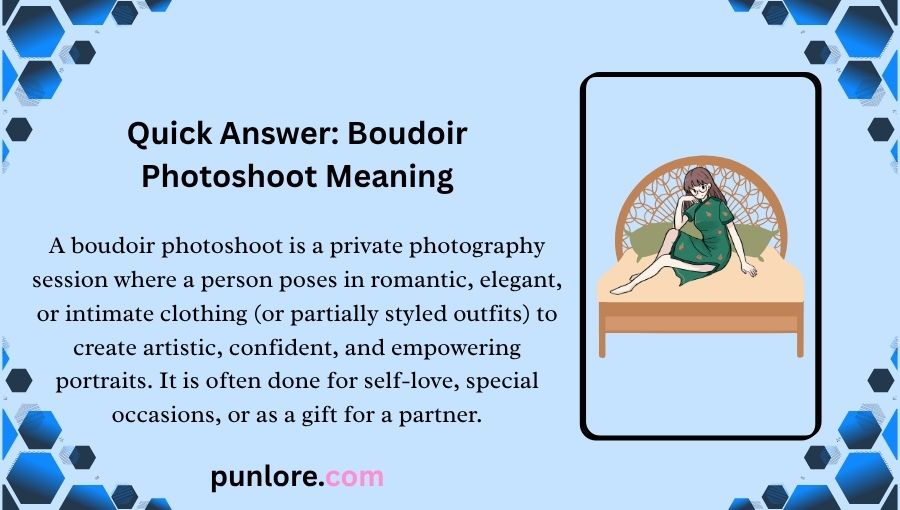 Boudoir Photoshoot Meaning