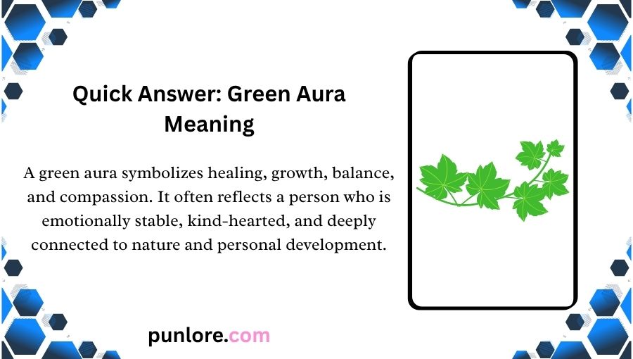 Green Aura Meaning