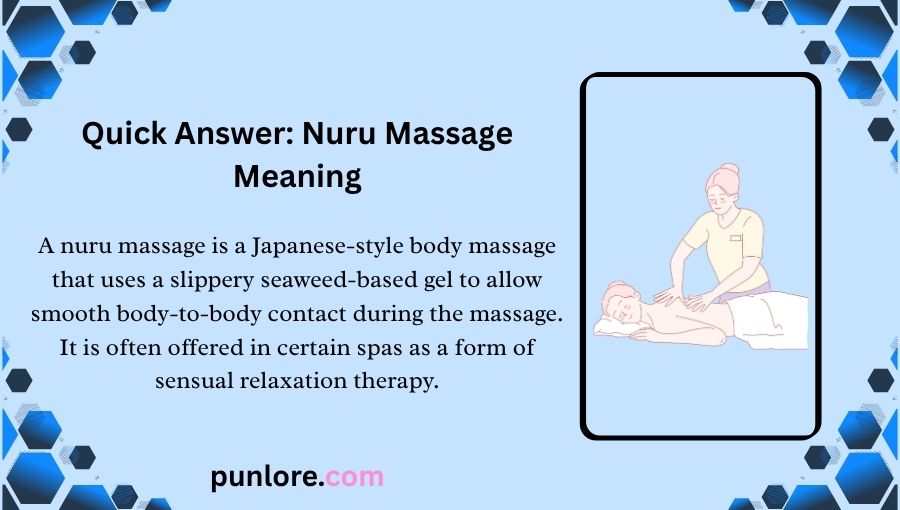 Nuru Massage Meaning