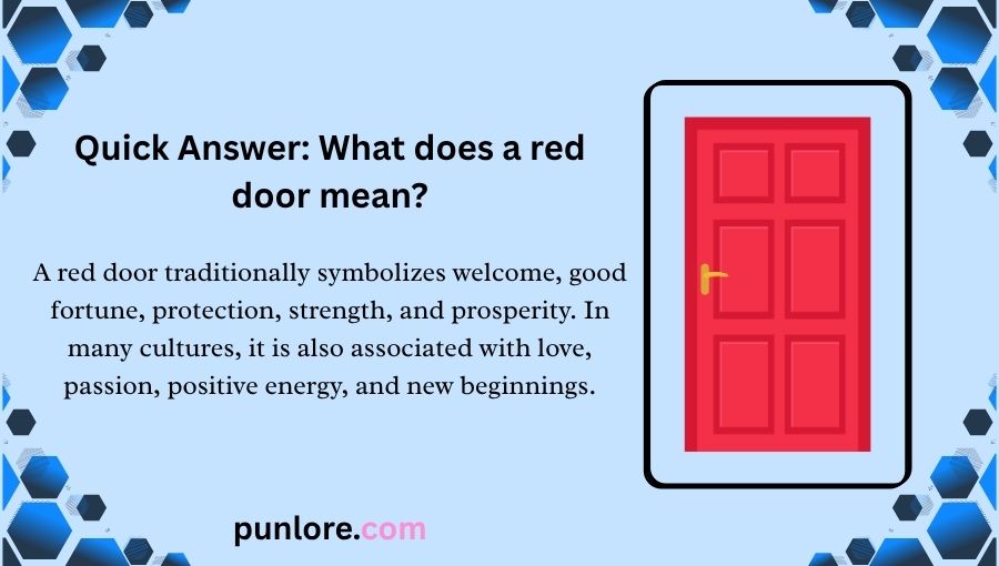 Red Door Meaning