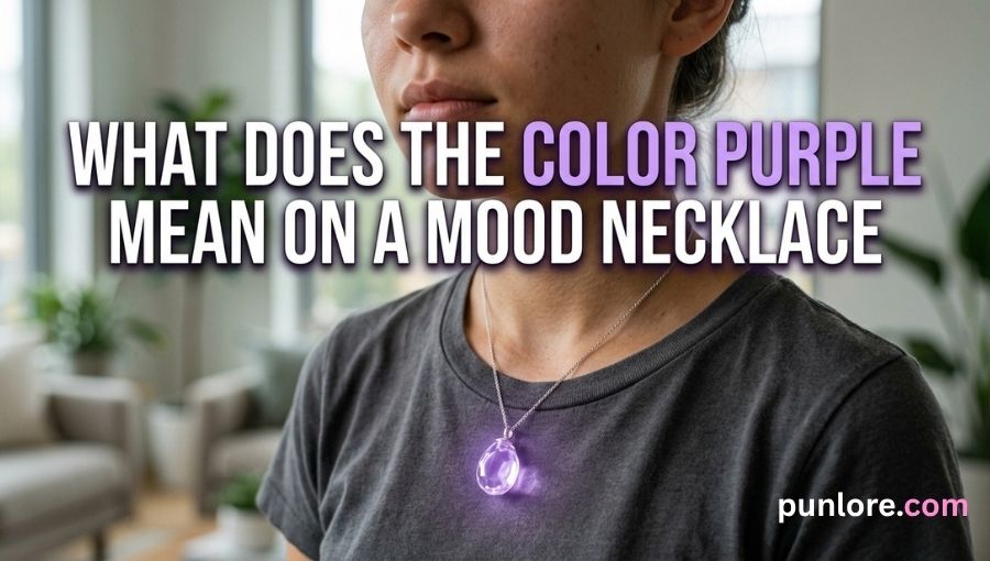 What Does the Color Purple Mean on a Mood Necklace