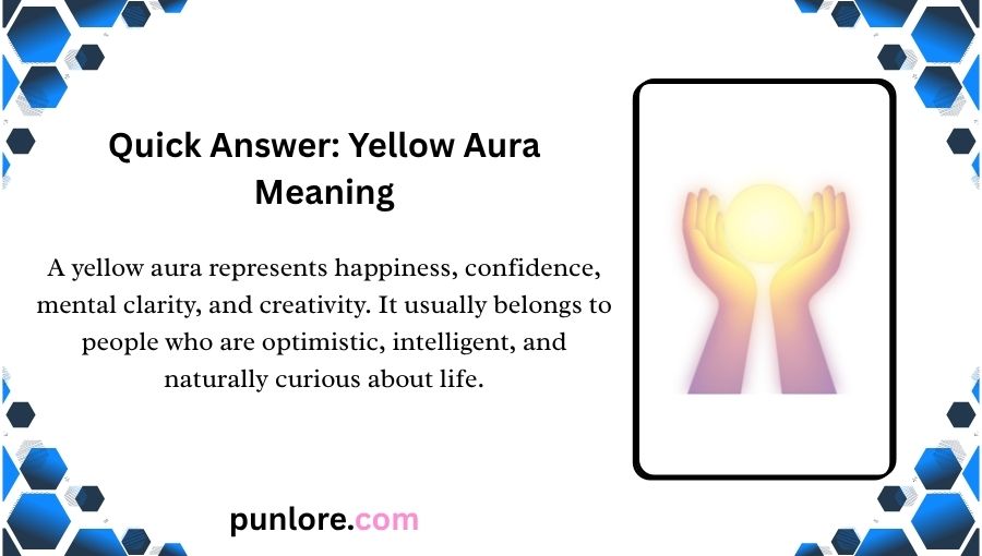 Yellow Aura Color Meaning
