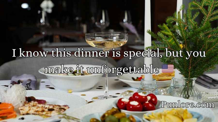 Dinner Pick Up Lines 