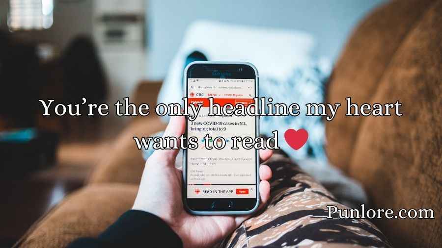 News Pick Up Lines