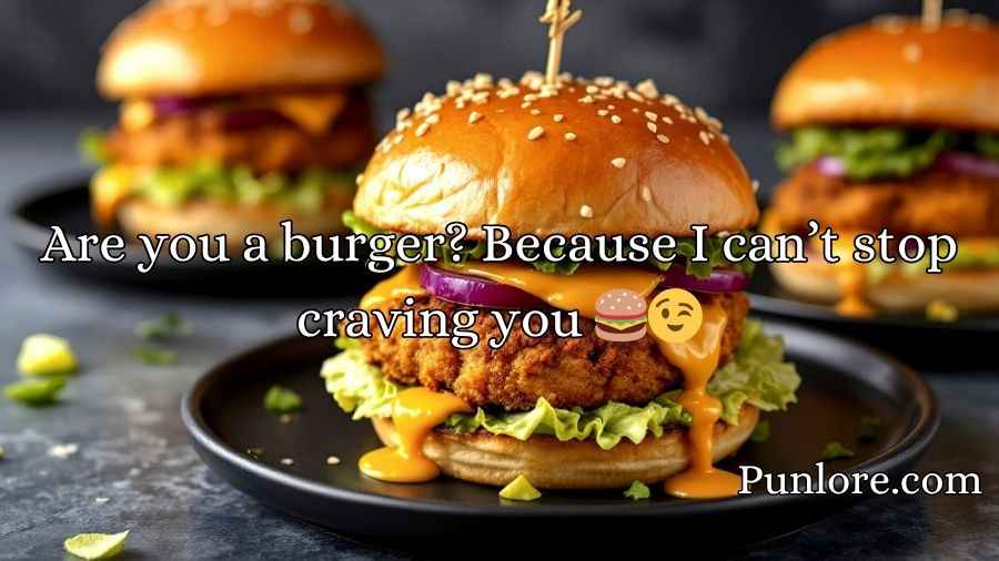 Sizzling Burger Pick-Up Lines