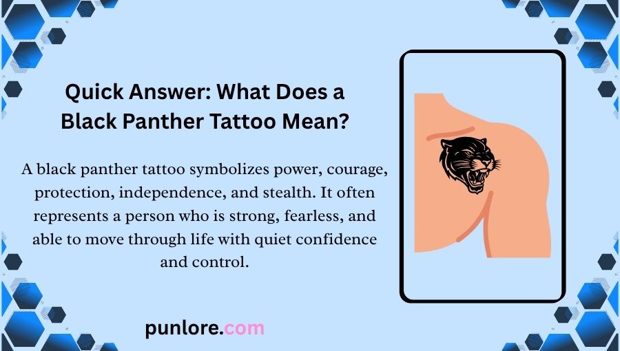 Black Panther Tattoo Meaning