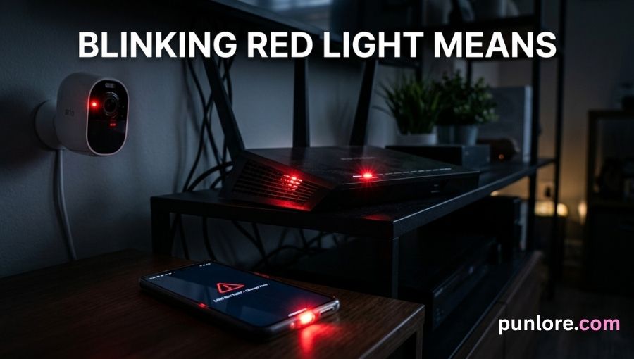 Blinking Red Light Means