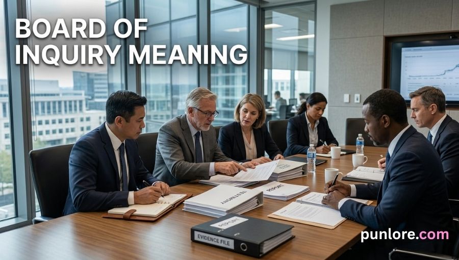 Board of Inquiry Meaning
