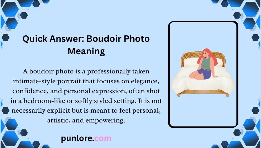 Boudoir Photo Meaning