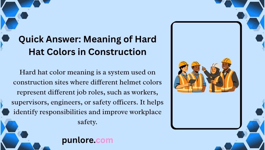Hard Hat Color Meaning