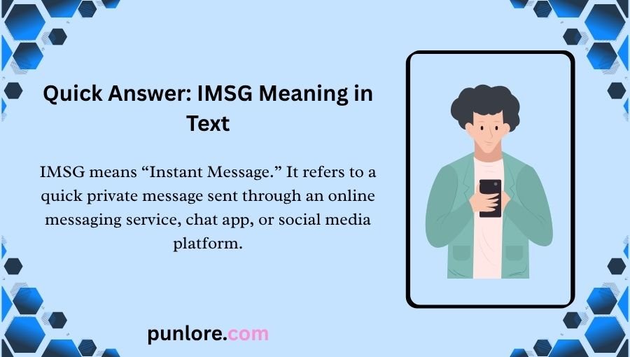 IMSG Meaning in Text