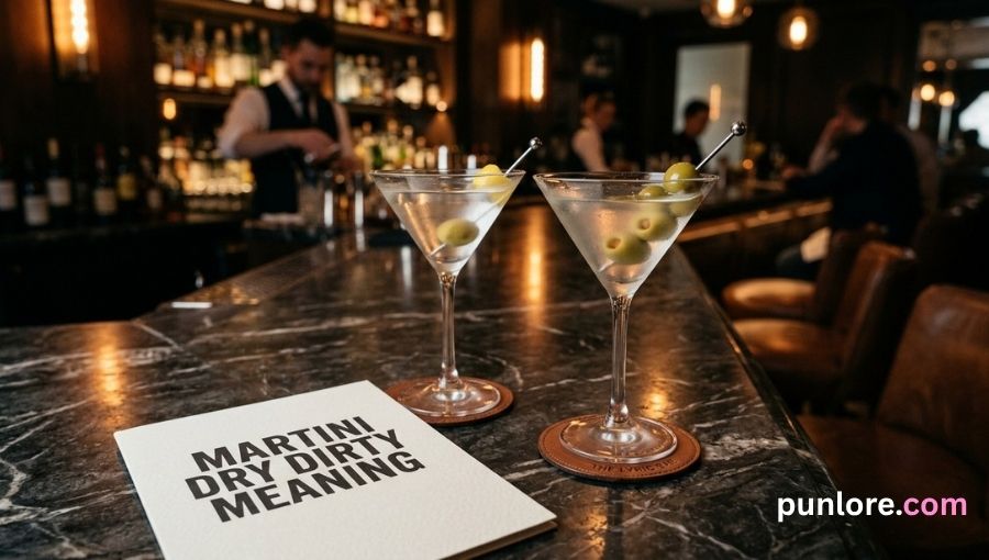 Martini Dry Dirty Meaning