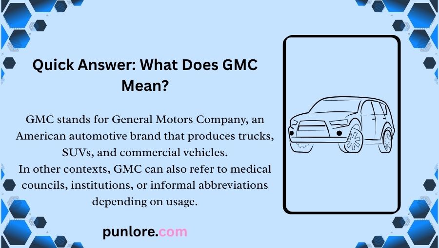 Meaning of GMC