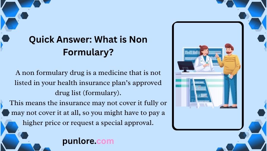 Non Formulary Meaning