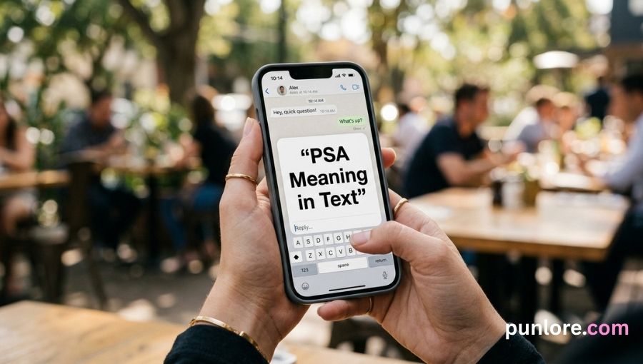 PSA Meaning in Text