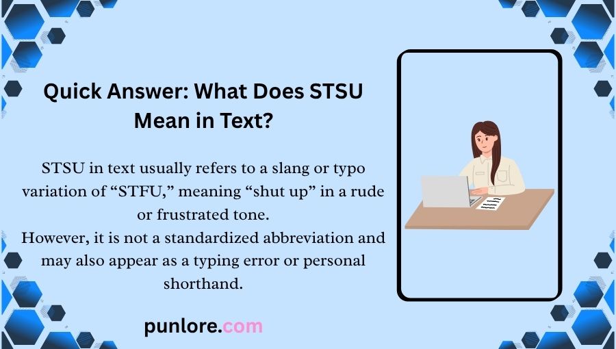 What Does STSU Mean in Text