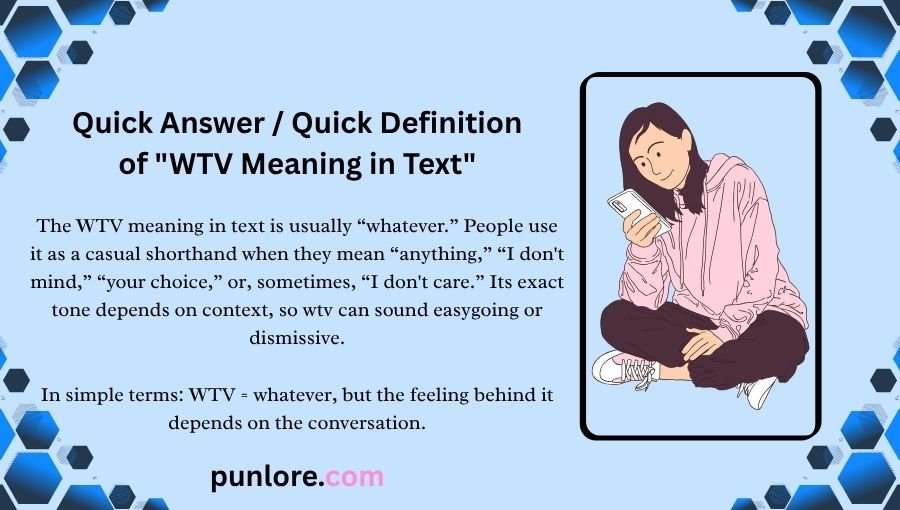 WTV Meaning in Text