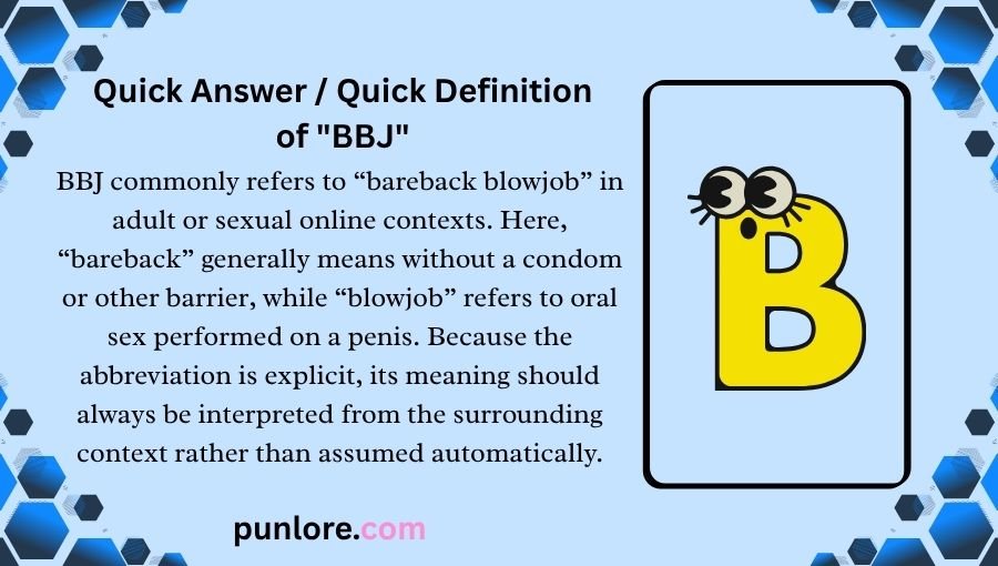BBJ Meaning