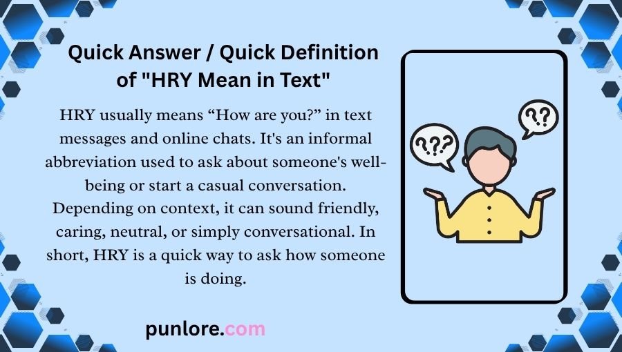 HRY Mean in Text