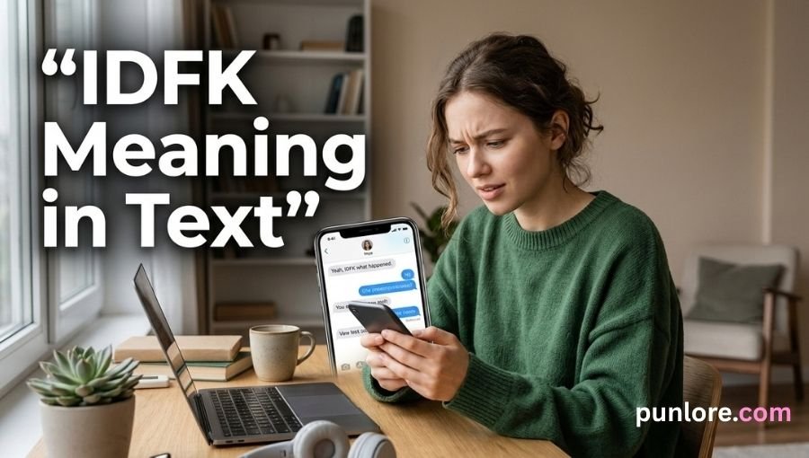 IDFK Meaning in Text