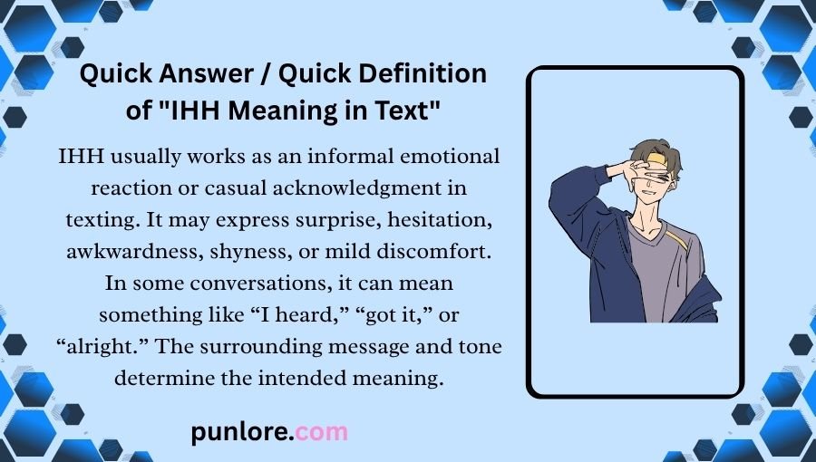 IHH Meaning in Text