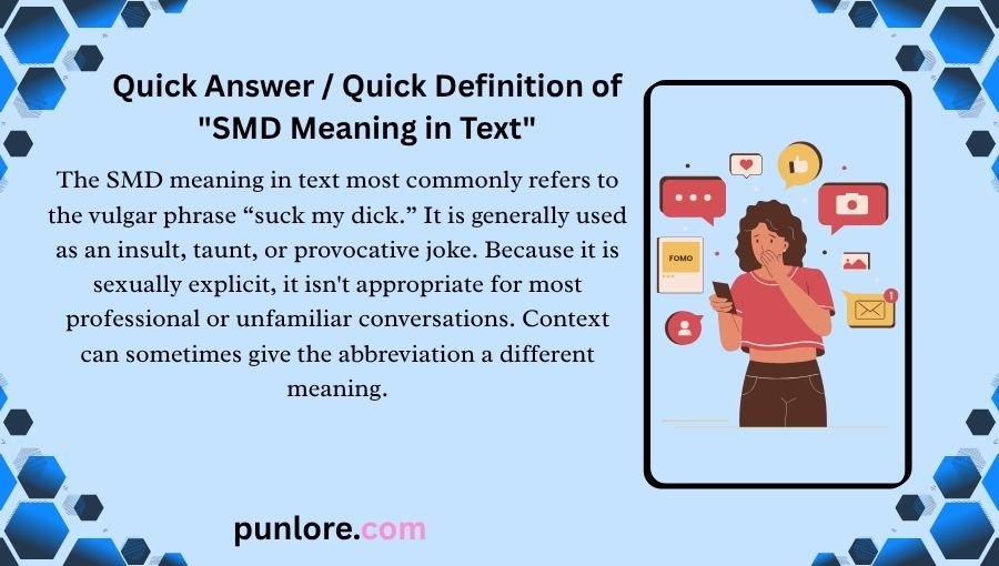 SMD Meaning in Text