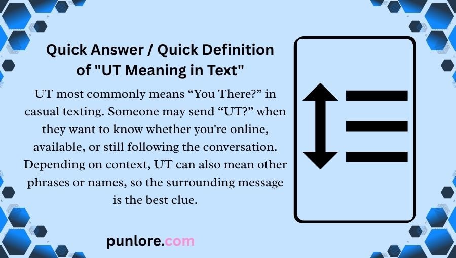 UT Meaning in Text
