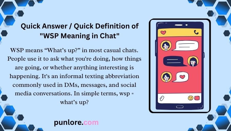 WSP Meaning in Chat