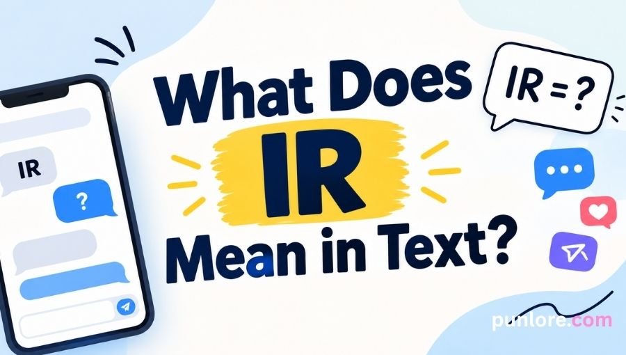 What Does IR Mean in Text