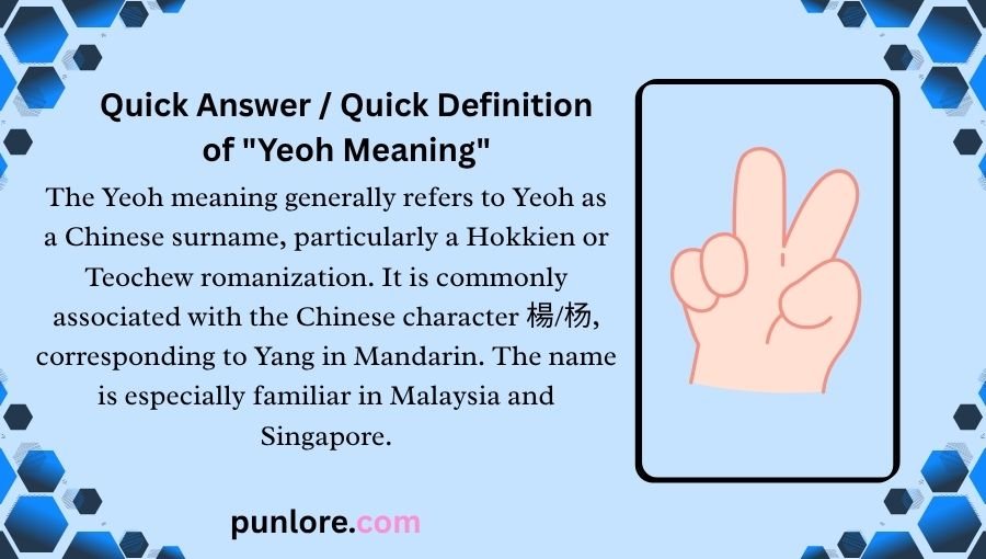 Yeoh Meaning